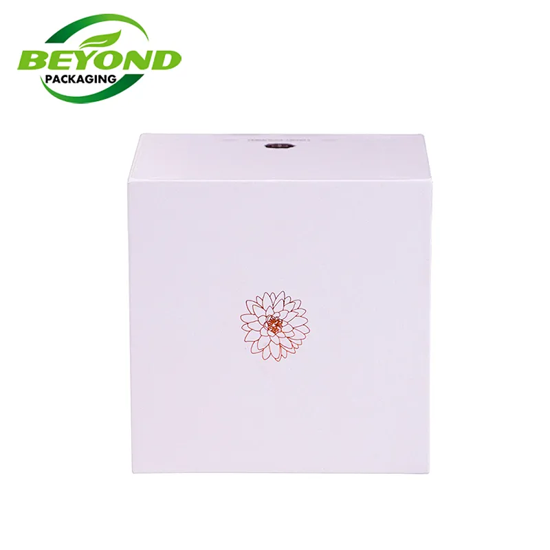 Custom Logo Eco-friendly Biodegradable Gift Packaging Lid and Base Cardboard Paper Rigid Box Cosmetic Packing