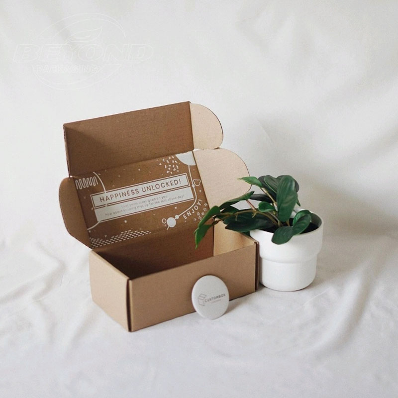 Custom E-commerce Corrugated Foldable Kraft Paper Boxes Mailer Packaging with Insert for Cosmetic Set Gift Box Beauty Packing
