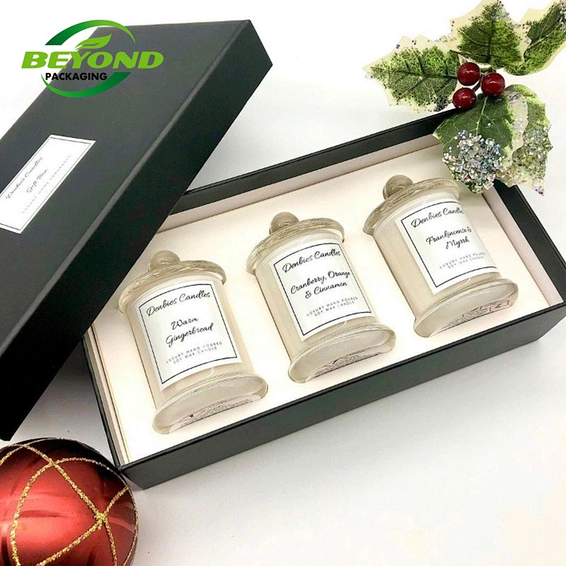 Custom Printing Logo Lid and Base Gift Box Packing for Perfume Bottle with box Eco-friendly Biodegradable Packing