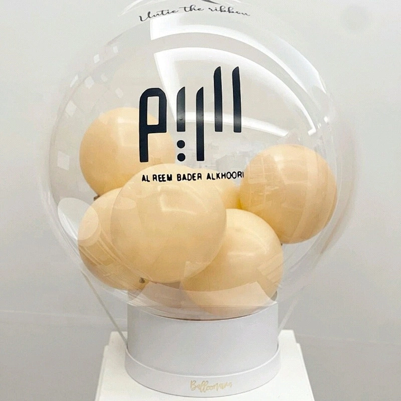 Customized Luxury New Design Flower Balloon Bouquet Round Solid Flower Boxes