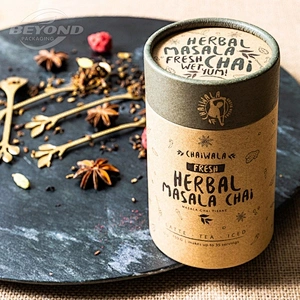 Eco Friendly Wholesale Customized Food Grade Cardboard Cylinder Boxes For Packaging Tea Kraft Paper Tube