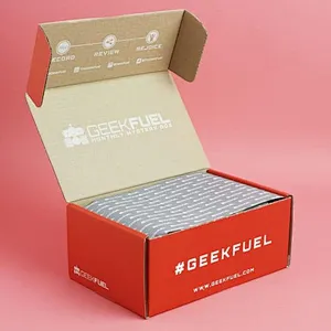 Customized Logo Packaging Cardboard Carton Mailer Box Eco Friendly Corrugated Packaging Paper Shipping Boxes