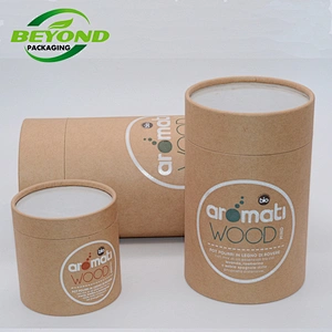 Eco- friendly Custom Pvc Kraft Wholesale Tea Paper Round Cylinder Cardboard Tube  Box Packaging With Window