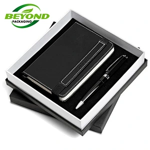 Customized Cycled Good Price Custom  Pen Notebook Gift  Packaging Set Magnetic Cardboard Kraft Paper Box Package