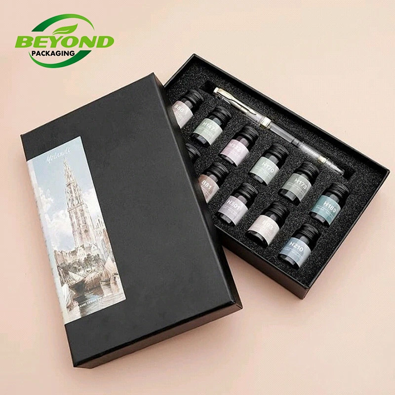 Customized Printing High Quality Cardboard Paper Gift box with Lids for Nail Polish Oil Cosmetic Packaging