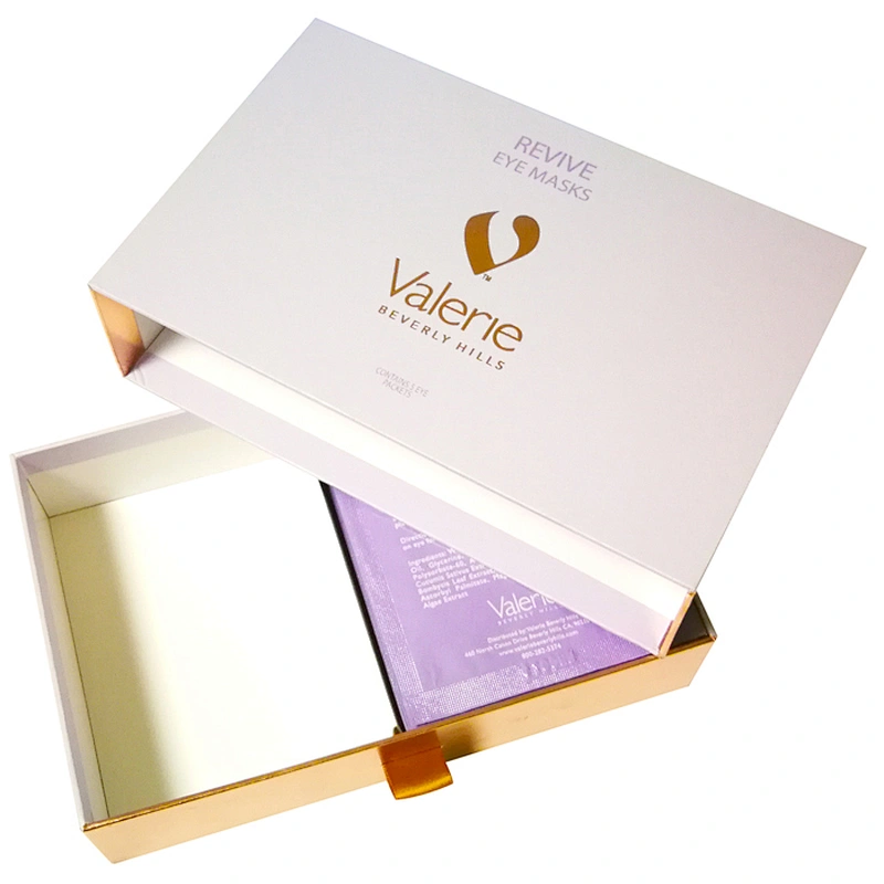 High Quality Luxury Custom USB Flash Drawer Box Paper Cardboard Gift Box Manufacturer With Custom Gold Stamping Logo