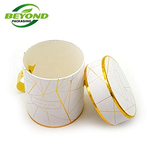 Customized Wholesale Hot Sale Round Rose Arrangement Bouquet Paper Gift Box Valentine's Day Flower Box