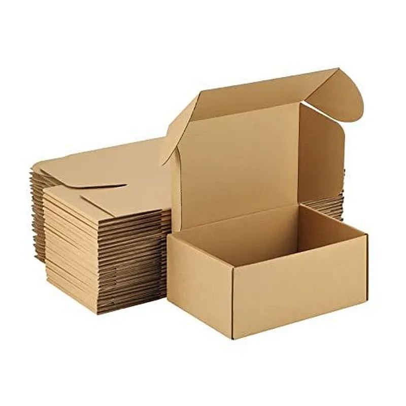 Eco Friendly Luxury Custom Logo Printing Collapsible Corrugated Pink Brown Color Jewelry Hat Products Shipping Mailer Box