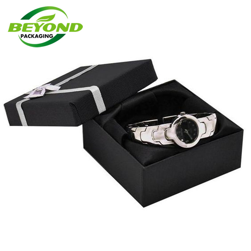 Customized Wholesale Luxury Custom Men Watch Jewelry Packaging  Perfume Gift Box with Pillow EVA Inside for Ring Gemstone Pack