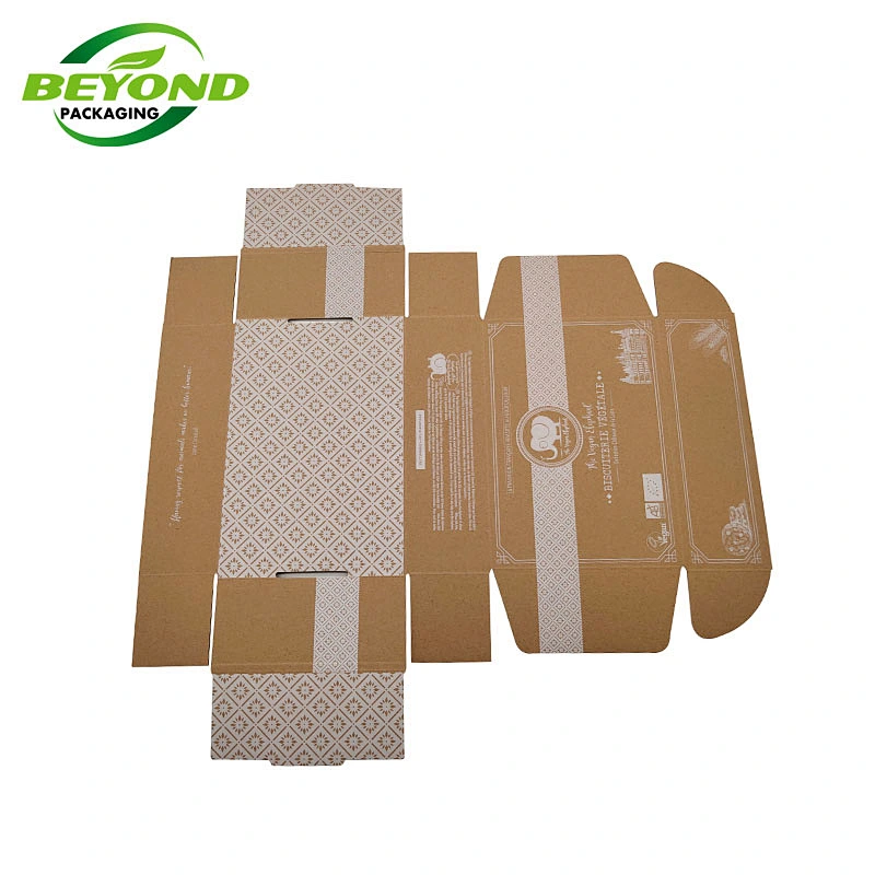 Custom Logo Folding Cardboard Corrugated Paper Shipping Paper Gift Box for Cosmetic Skin Care Serum Essential Oil Packaging