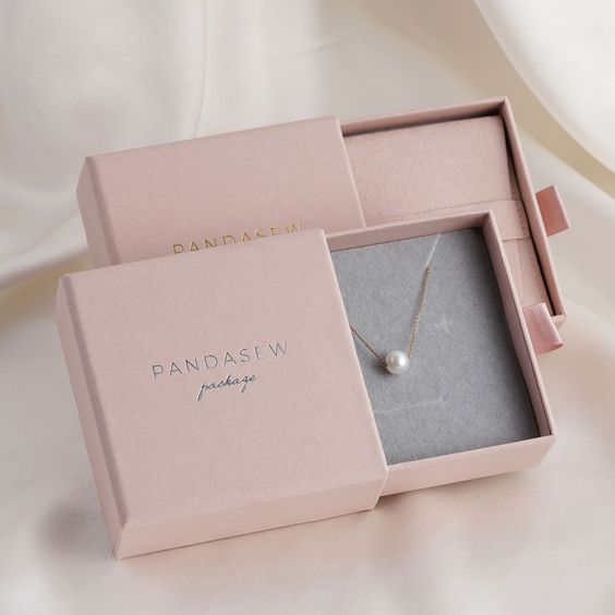 Eco Friendly High Quality Custom Design Paper Boxes Packaging Drawer Box For Jewelry Wedding Ring Necklace For Engagement