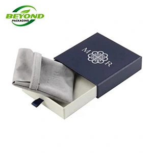 Delicate Appearance Custom logo Paper Packaging Drawer Boxes Foam Slide Match Gift Box With Ribbon For Competitive Price