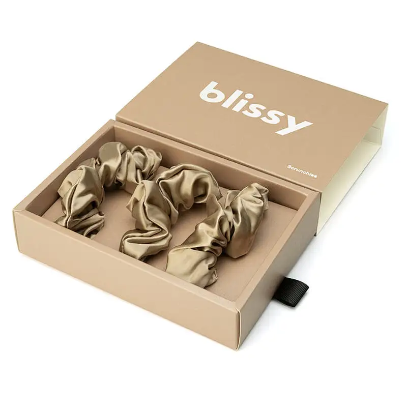 Delicate Appearance Custom logo Paper Packaging Drawer Boxes Foam Slide Match Gift Box With Ribbon For Competitive Price