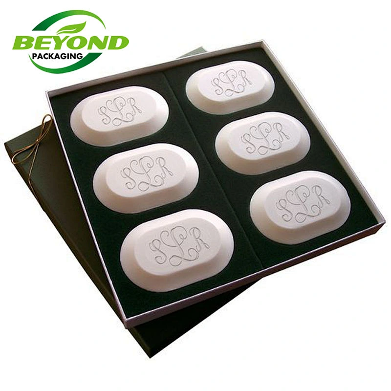 Luxury Fashion Custom Handmade Boutique Square Lid And Base Soap Gift Packaging Coated Paper Box
