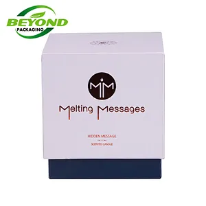 Custom Logo Eco-friendly Biodegradable Gift Packaging Lid and Base Cardboard Paper Rigid Box Cosmetic Packing