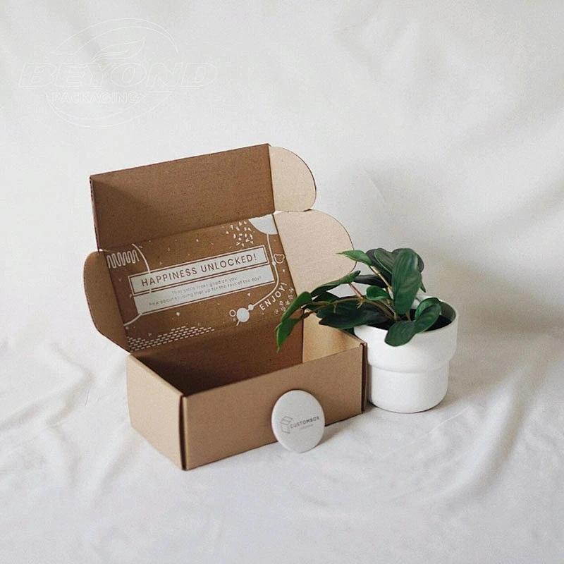Custom Logo Folding Cardboard Corrugated Paper Shipping Paper Gift Box for Cosmetic Skin Care Serum Essential Oil Packaging