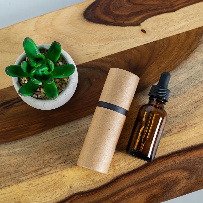 eco friendly high quality custom printing cylinder kraft round cosmetic bottle packaging storage paper tube boxes packaging