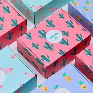 Wholesale Biodegradable  Luxury Corrugated Postal Shipping Boxes Customized Printed Foldable Mailer Boxes Packaging With Logo