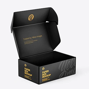 Wholesale Customized Eco Friendly Color Printing Corrugated Carton Matt Black Paper Shipping Packaging Gift Box