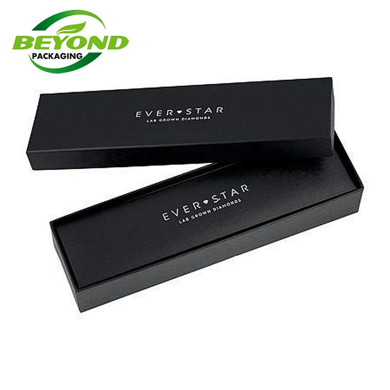 Simple Luxury Design Custom Logo Business Man Gift Tie Packaging Gift Box with Tissue Paper Accessory