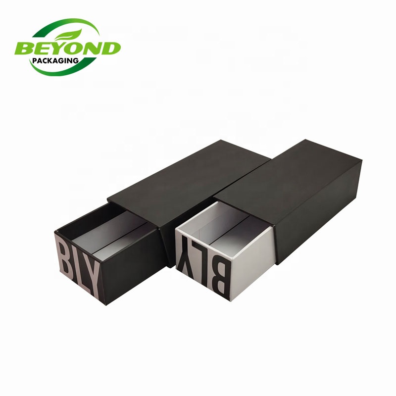 High Quality Luxury Drawer Type Paper Boxes Cardboard Sliding Gloss Gift Box Packaging