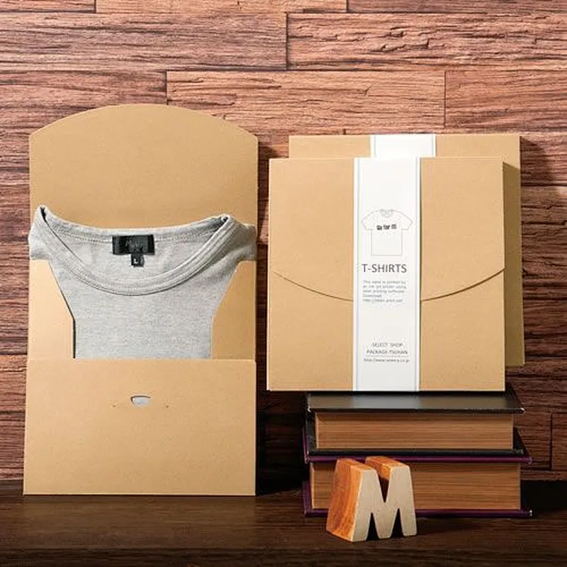 Brown Eco Friendly corrugated Paper Box Packaging Wholesale Custom Printing Rigid Cardboard Gift Box Packaging For Clothes