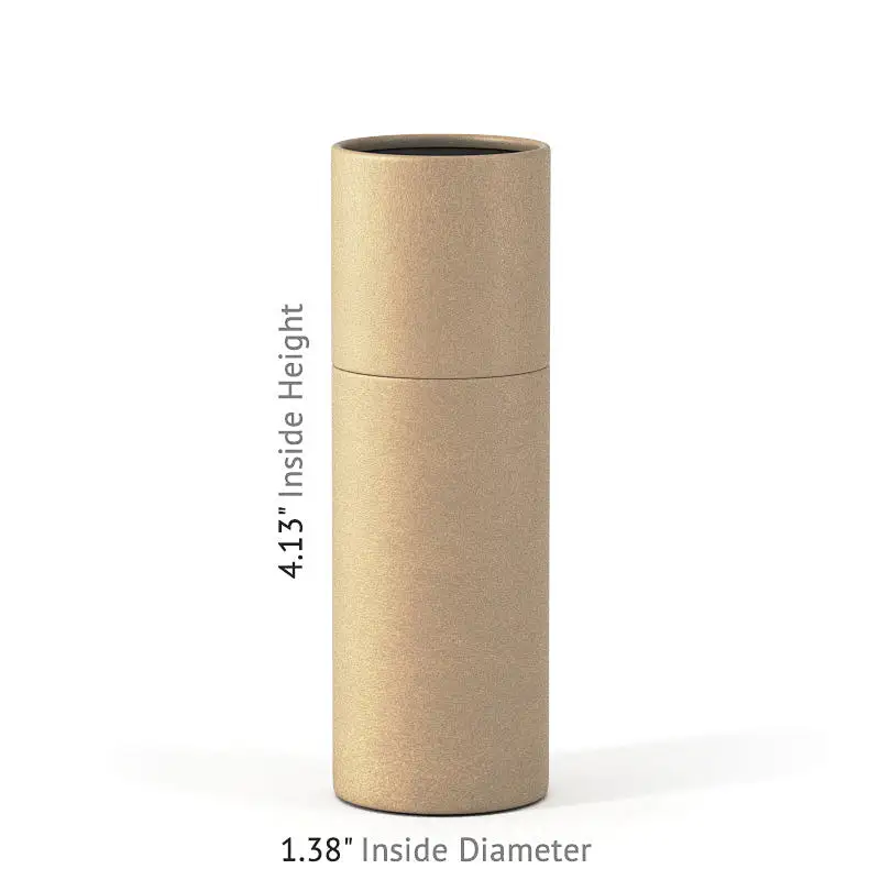 eco friendly high quality custom printing cylinder kraft round cosmetic bottle packaging storage paper tube boxes packaging