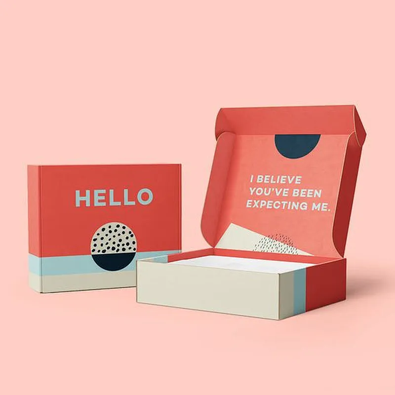 Eco Friendly Customized Printed Flute E-Commerce Packaging Boxes Corrugated Cardboard Shipping Mailer White Mailer Boxes