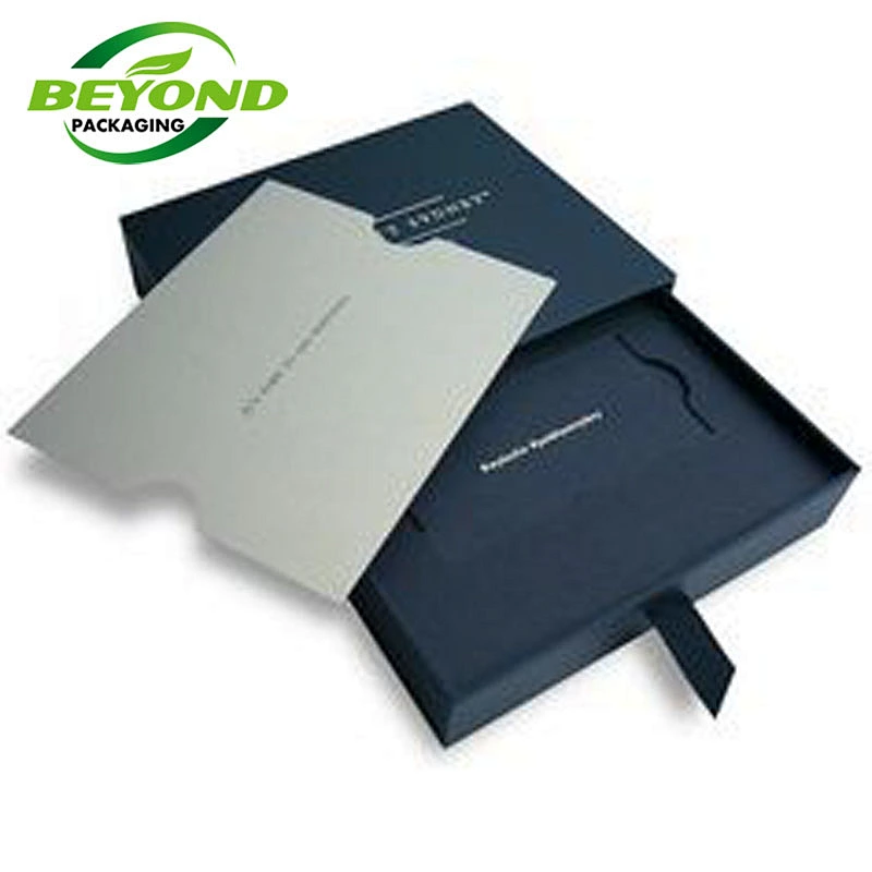 Eco Friendly High Quality Eco Friendly Custom Logo Printing Kraft Paper Box Drawer Sliding Pull Out Boxes For Clothes