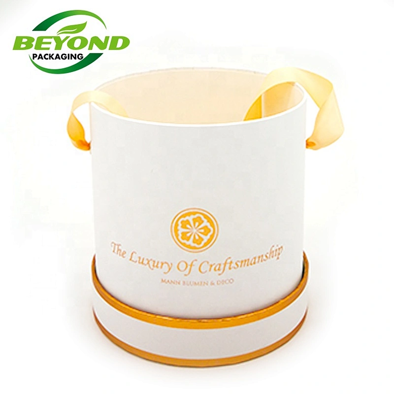 Customized Wholesale Hot Sale Round Rose Arrangement Bouquet Paper Gift Box Valentine's Day Flower Box