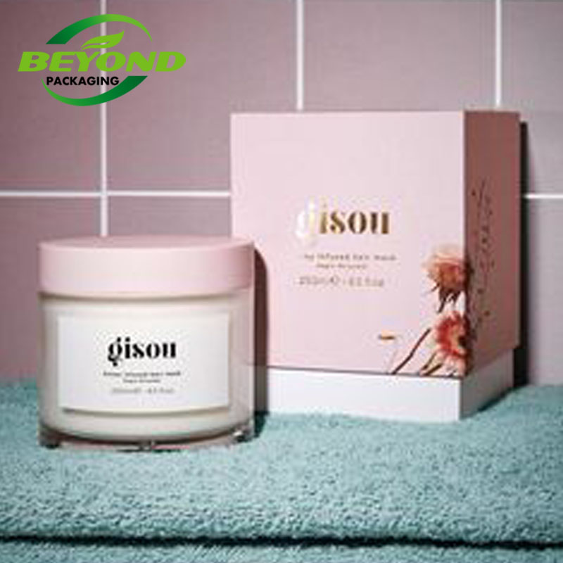 Wholesale luxury face cream square cardboard gift paper boxes for bottles jars packaging with paper tray insert