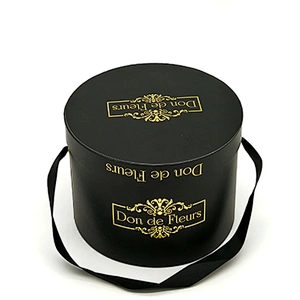 Wholesale Waterproof Cardboard Luxury Elegant Rose Round Preserved Flower Bouquet Gift Packaging Hat Box