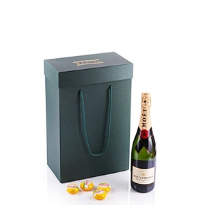Wholesale Custom Biodegradable Luxury Rigid Cardboard Gift Packaging Paper Box for Wine Champagne Magnetic Closure  Packing