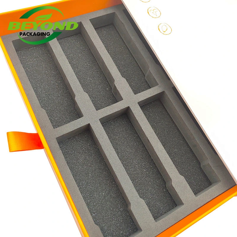 Custom Branded Recycled Best Welcome Fashion Square Eco friendly Brown Paper Drawer Slide Packaging Gift Boxes With EVA insert