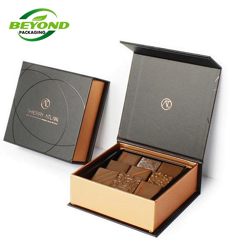 Wholesale Chocolate Boxes Custom Luxury Delicate Appearance Packaging Box Book Shape Magnetic Chocolate Gift Boxes