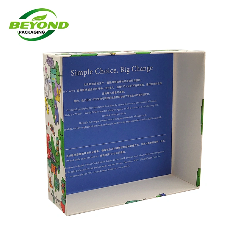 High-grade Custom CMYK Printing Fashion Rectangular Lid And Base Rigid Gift Packaging Coated Paper Packaged Box