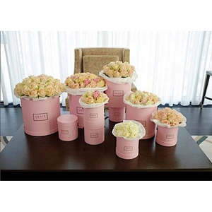 Custom Luxury Flower Packaging Box Gift Rose Box Set With Gold Stamping Logo For Wedding/Christmas