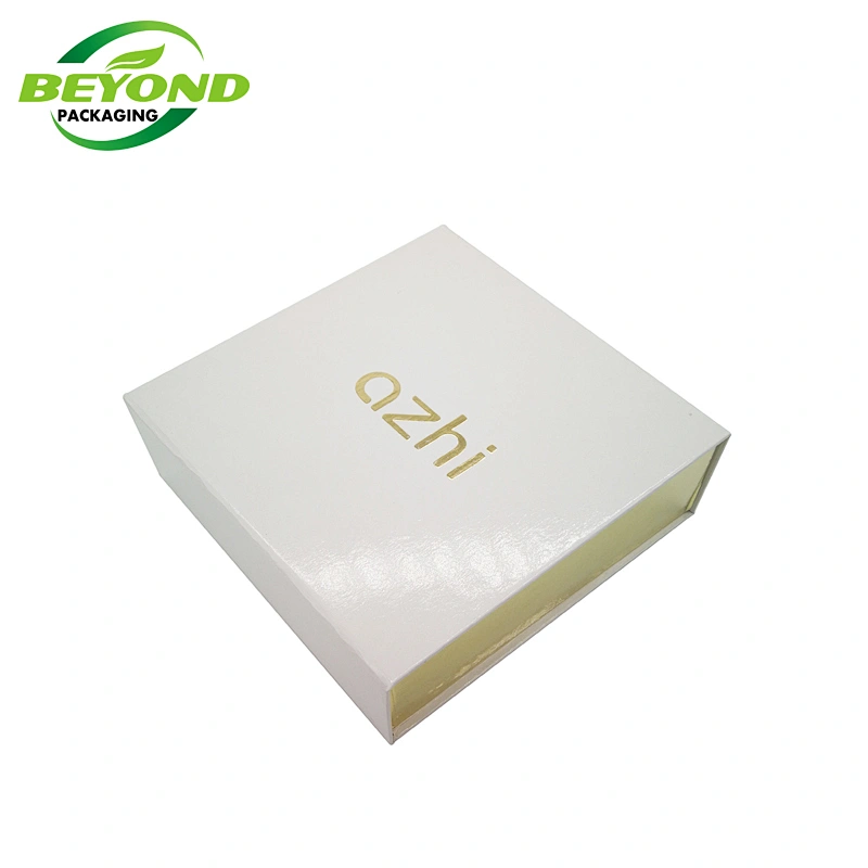 Custom printing logo luxury inside EVA tray foldable magnetic gift box packaging lined with handle ribbon