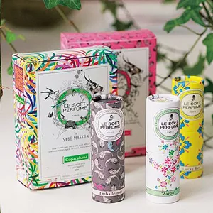 100% Eco Friendly Custom Logo Packaging Cardboard Push Up Deodorant Stick Containers Kraft Paper Tube For Lip Balm Packaging