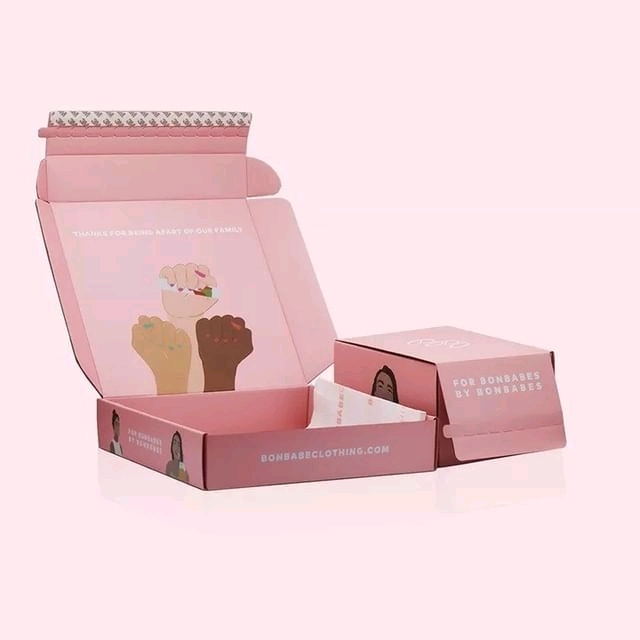 Eco Friendly Customized Printed Flute E-Commerce Packaging Boxes Corrugated Cardboard Shipping Mailer White Mailer Boxes