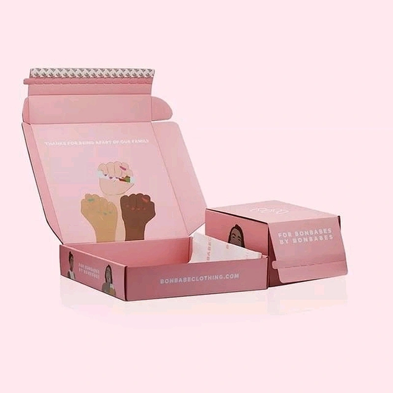 Eco Friendly Customized Printed Flute E-Commerce Packaging Boxes Corrugated Cardboard Shipping Mailer White Mailer Boxes