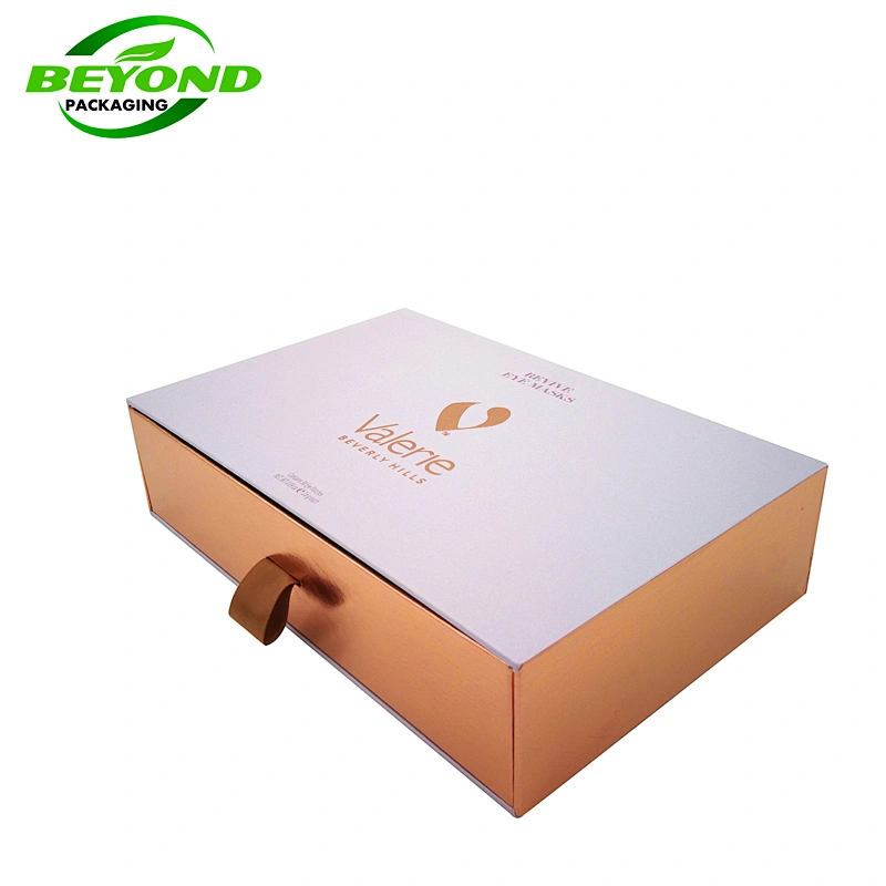 High Quality Luxury Custom USB Flash Drawer Box Paper Cardboard Gift Box Manufacturer With Custom Gold Stamping Logo