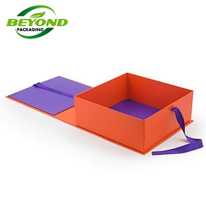 Eco Friendly Customized Luxury Book Shape Packaging Magnetic Closure Cover Cardboard Rigid Paper Fold Jewellery Gift Box