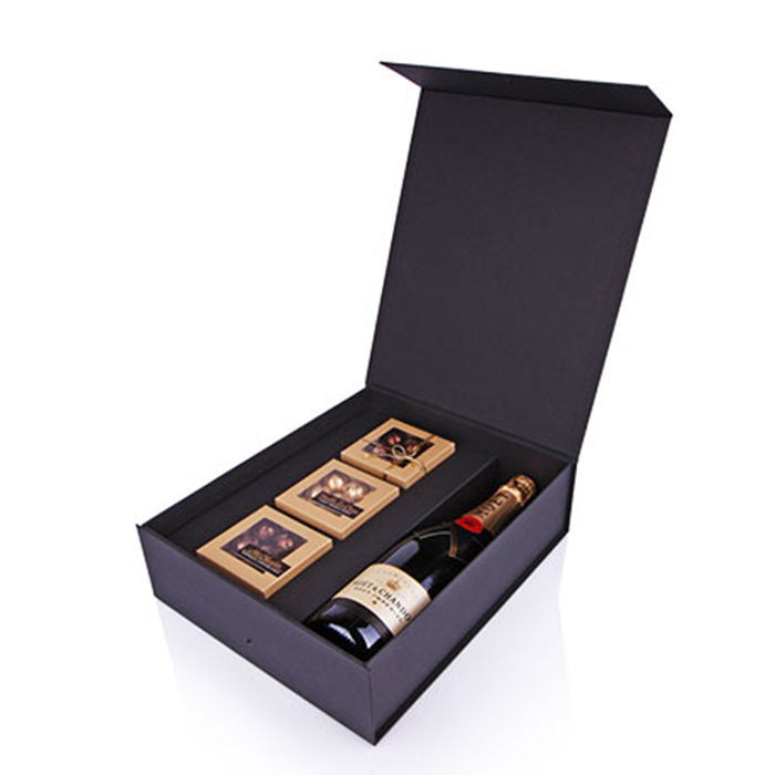 High Quality Fancy Paper Packaging Wine Glass Cup Gift Box Wholesale Cardboard Magnetic Single Wine Box