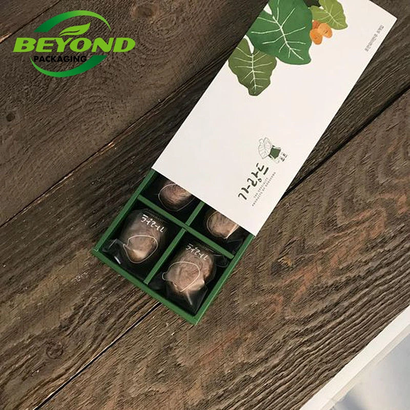 Custom Printing Hard Rigid Cardboard Luxury Sliding Box With Ribbon Rope Gift Sleeve Drawer Box Cosmetic Packaging