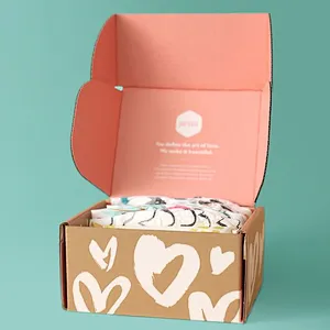 Low MOQ Best Price Biodegradable Kraft Paper Boxes Customized Logo Branded Mailer Postal Shipping Box Packaging