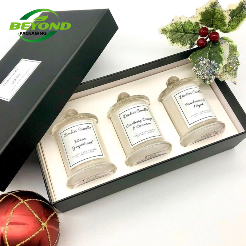 New Style Eco-friendly Custom Luxury Craft Empty Rigid Paper Gift Boxes Perfume Bottle with Box Cosmetic Packaging with Ribbon