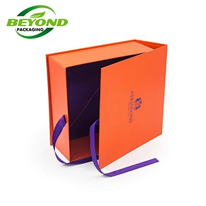 Customized Printed Recycled Cardboard Folding Magnet Gift Box Luxury Rigid Magnetic Folding Closure Paper Packaging Gift Box