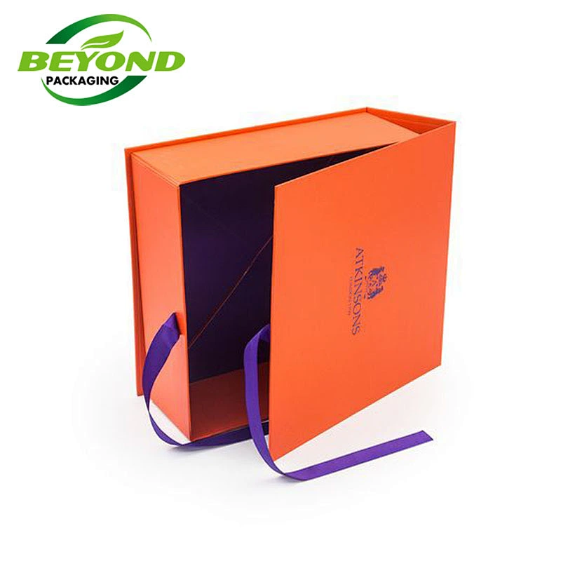 Customized Printed Recycled Cardboard Folding Magnet Gift Box Luxury Rigid Magnetic Folding Closure Paper Packaging Gift Box