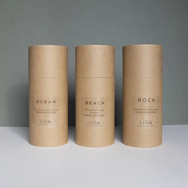 Customized Printed Biodegradable Carton Package Cardboard Paper Packaging Tube CMYK Printing